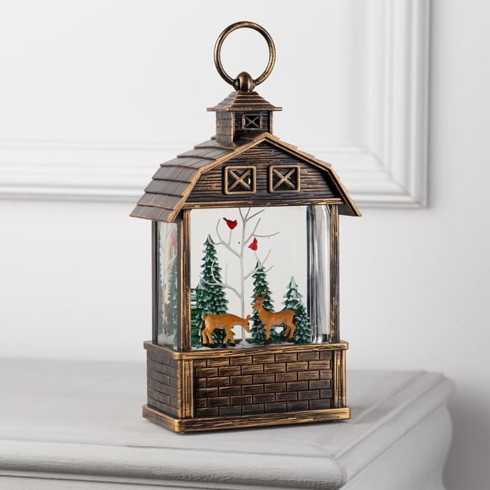 Светодиодная фигура «Олени в лесу» 14 × 24 × 8 см, пластик, батарейки ААх3 (не в комплекте), USB, свечение тёплое белое Светодиодная фигура «Олени в лесу» 14 × 24 × 8 см, пластик, батарейки ААх3 (не в комплекте), USB, свечение тёплое белое