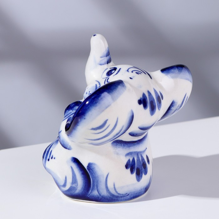 Сувенир «Слон Чайник», 9 см, гжель