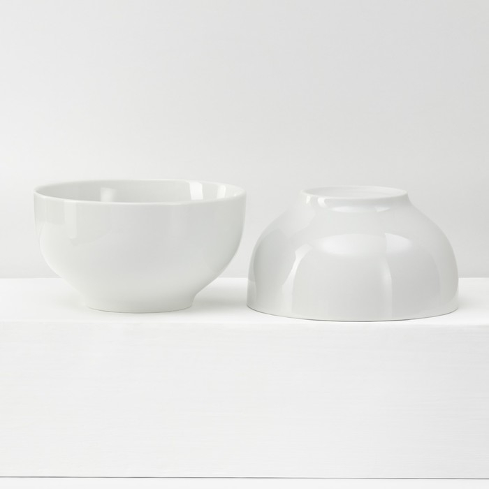 Набор фарфоровой посуды «Универсальный», 18 предметов: тарелка плоская d=20 см, пиала 650 мл, кружка 300 мл Набор фарфоровой посуды «Универсальный», 18 предметов: тарелка плоская d=20 см, пиала 650 мл, кружка 300 мл