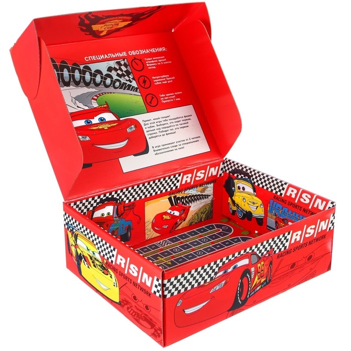 Подарочная коробка, складная, 28х21х9 см, Тачки Подарочная коробка, складная, 28х21х9 см, Тачки