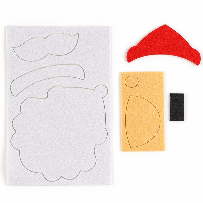 Новый год! Набор для творчества «Дед мороз», ёлочное украшение из фетра Новый год! Набор для творчества «Дед мороз», ёлочное украшение из фетра