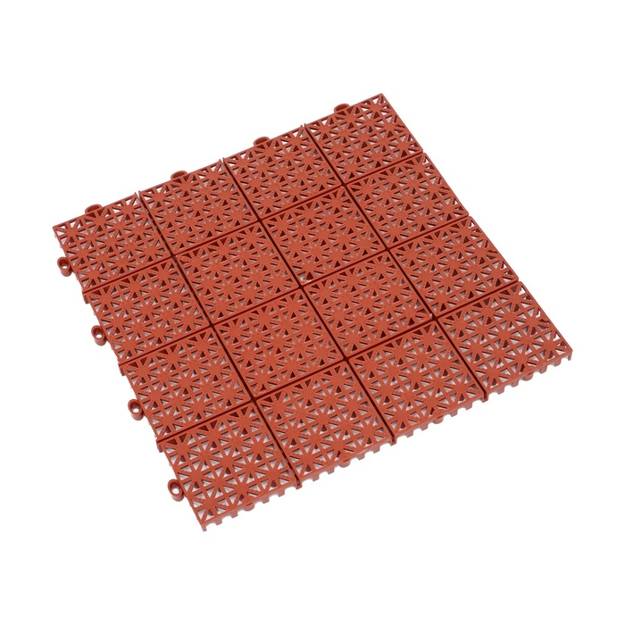 Универсальное покрытие POL-PLAST 30 х 30 см, терракот, набор 9 шт. Универсальное покрытие POL-PLAST 30 х 30 см, терракот, набор 9 шт.