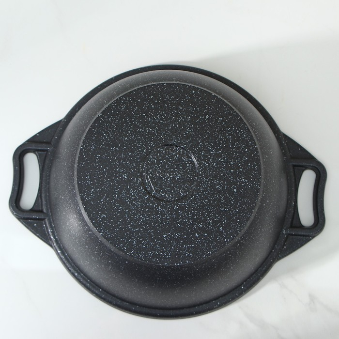 Кастрюля, 2 л, d=22 см, h=15.5 см, антипригарное покрытие, цвет тёмный мрамор Кастрюля, 2 л, d=22 см, h=15.5 см, антипригарное покрытие, цвет тёмный мрамор