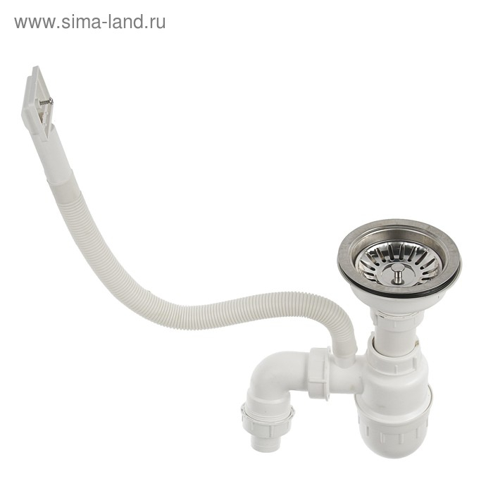 Мойка кухонная  Мойка кухонная "Владикс", врезная, с сифоном, 57х45 см, правая, нержавеющая сталь 0.6 мм