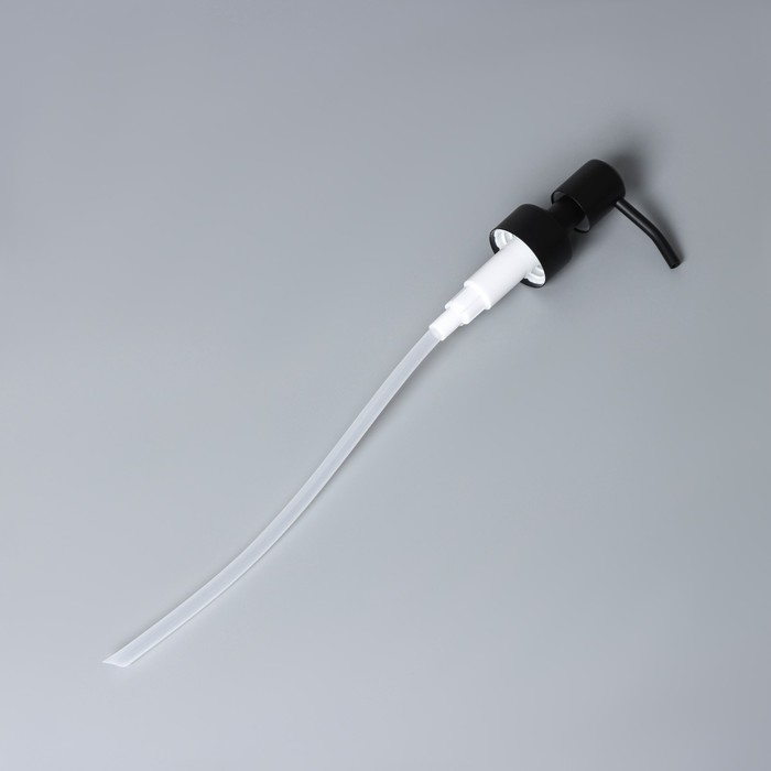 Помпа для дозатора, нержавеющая сталь, диаметр резьбы 28 мм, длина палочки 20 см, цвет чёрный Помпа для дозатора, нержавеющая сталь, диаметр резьбы 28 мм, длина палочки 20 см, цвет чёрный