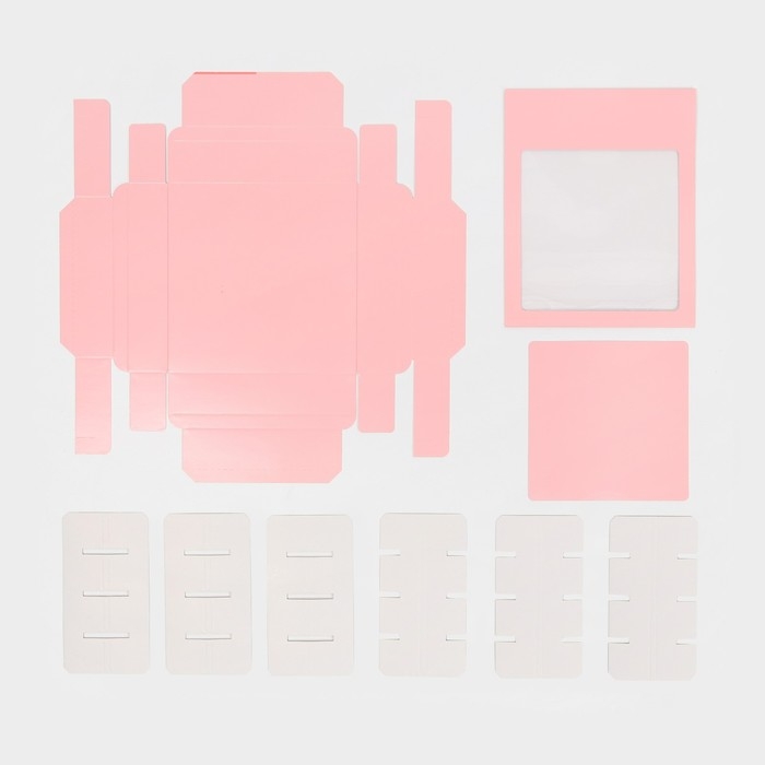 Коробка для конфет, кондитерская упаковка, 16 ячеек, «Розовая» 17.7 х 17.7 х 3.8 см Коробка для конфет, кондитерская упаковка, 16 ячеек, «Розовая» 17.7 х 17.7 х 3.8 см