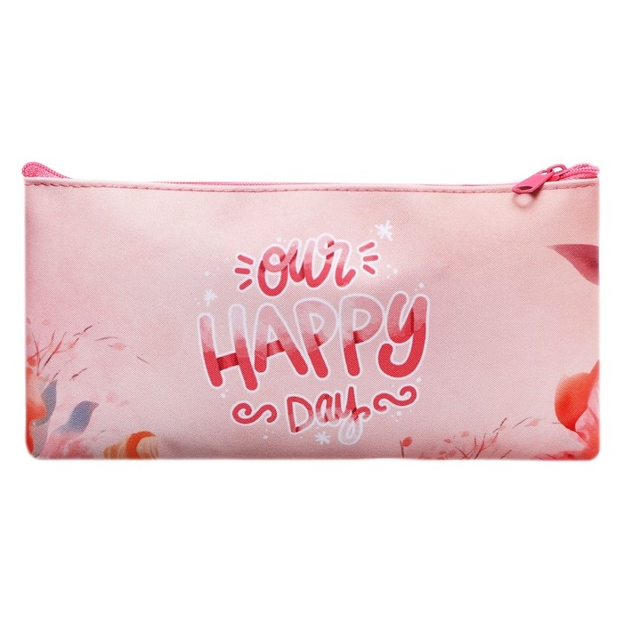 Пенал мягкий, 1 отделение, 108 х 205 мм, плоский, Calligrata ПМП 01-20 Пенал мягкий, 1 отделение, 108 х 205 мм, плоский, Calligrata ПМП 01-20 "Аниме" персиковый