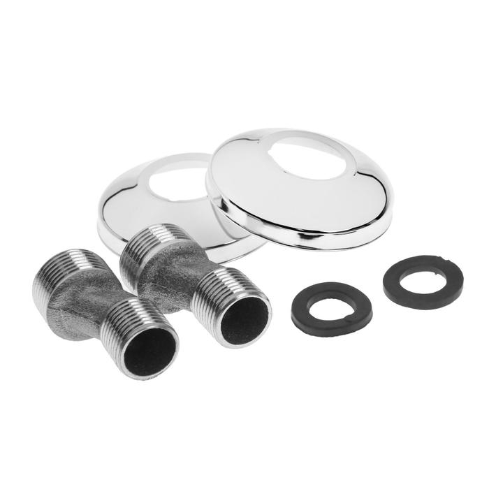 Смеситель для ванны ZEIN Z0155, кран-букса 1/2 Смеситель для ванны ZEIN Z0155, кран-букса 1/2", душевая лейка и шланг, хром