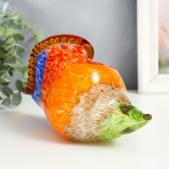 Сувенир стекло Сувенир стекло "Раковина разноцветная" под муранское стекло 23х9х11 см