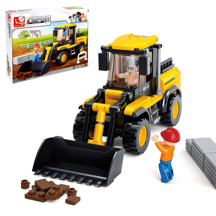 Конструктор «Строительный трактор», 212 деталей Конструктор «Строительный трактор», 212 деталей