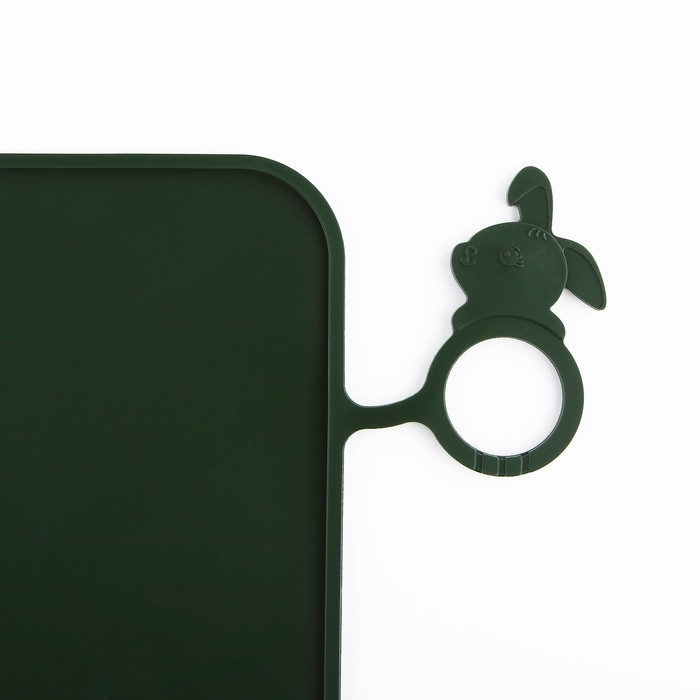 Коврик силиконовый под миску, 40 х 30 см, зеленый Коврик силиконовый под миску, 40 х 30 см, зеленый