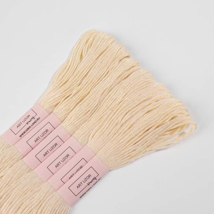 Набор ниток мулине №ECRU, 8 ± 1 м, 6 шт, цвет экрю Набор ниток мулине №ECRU, 8 ± 1 м, 6 шт, цвет экрю