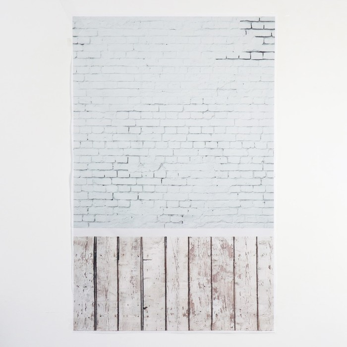 Фотофон винил Фотофон винил "Белый кирпич" стена+пол 80х125 см