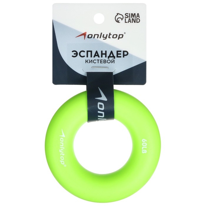 Эспандер кистевой ONLYTOP, 30 кг, цвет зелёный Эспандер кистевой ONLYTOP, 30 кг, цвет зелёный