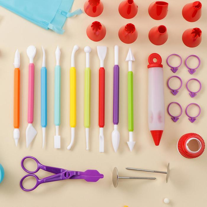 Набор кондитерский, 85 предметов, цвет МИКС Набор кондитерский, 85 предметов, цвет МИКС