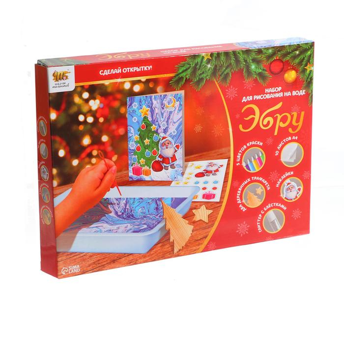 Набор для рисования на воде в технике эбру «Новый год» Набор для рисования на воде в технике эбру «Новый год»