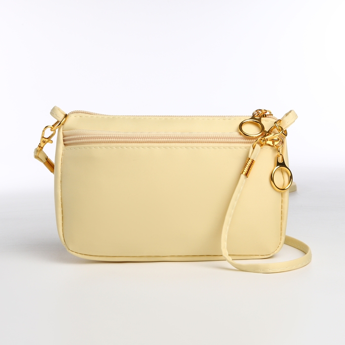 Сумка женская кросс-боди на молнии, цвет бежевый Сумка женская кросс-боди на молнии, цвет бежевый