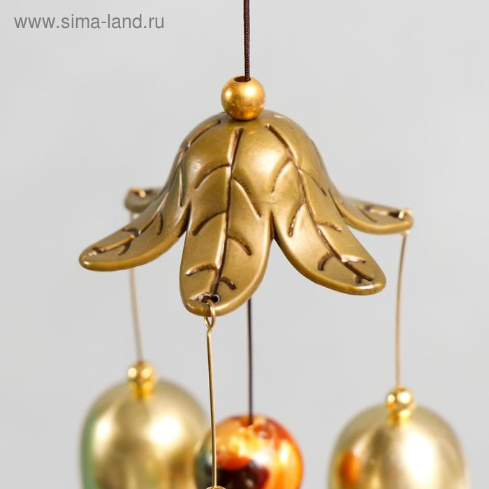 Музыка ветра металл Музыка ветра металл "Филин на ветке" 6 колокольчиков 60 см