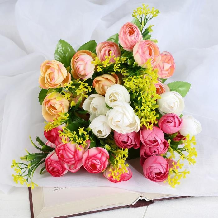 Букет Букет "Яркие пионы" 28 см, микс