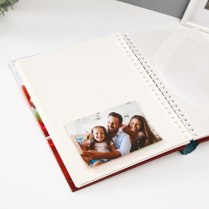 Фотоальбом  магнитный 23х28 см. 30 листов, "Цветы"