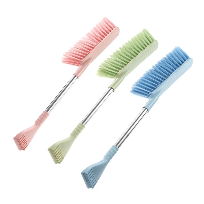 Щетка сметка TORSO, 62 см, со скребком, МИКС Щетка сметка TORSO, 62 см, со скребком, МИКС