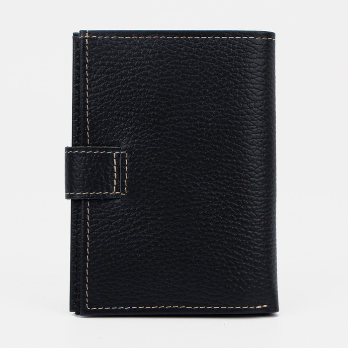 Обложка для автодокументов и паспорта, отдел для купюр, флотер, цвет чёрный Обложка для автодокументов и паспорта, отдел для купюр, флотер, цвет чёрный