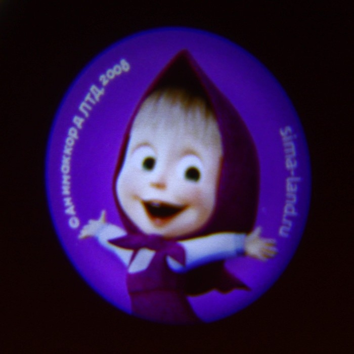 Проектор-брелок «Маша и Медведь», свет, цвет красный Проектор-брелок «Маша и Медведь», свет, цвет красный