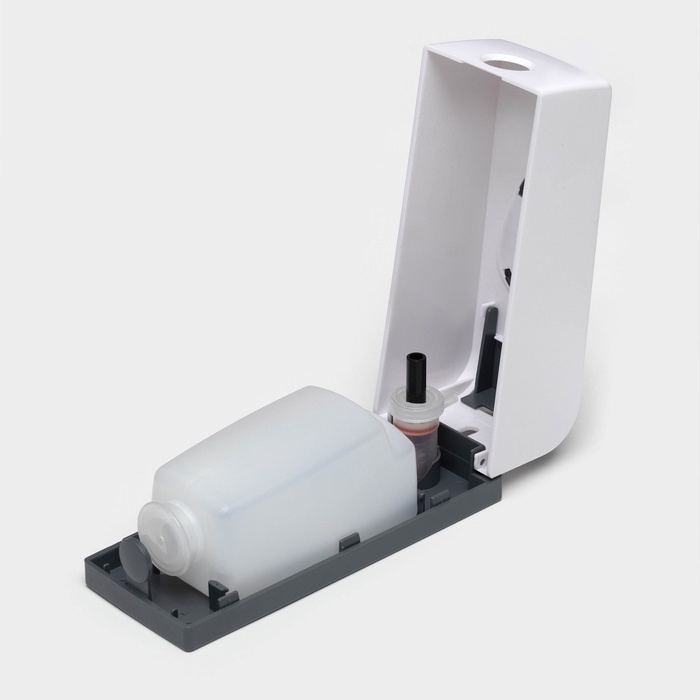 Диспенсер для мыла и антисептика SAVANNA, механический, 350 мл, пластик, белый Диспенсер для мыла и антисептика SAVANNA, механический, 350 мл, пластик, белый