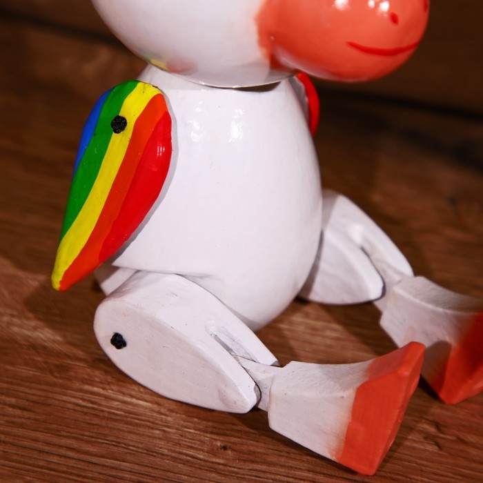 Сувенир "Единорожик" висячие лапки, дерево 30 см