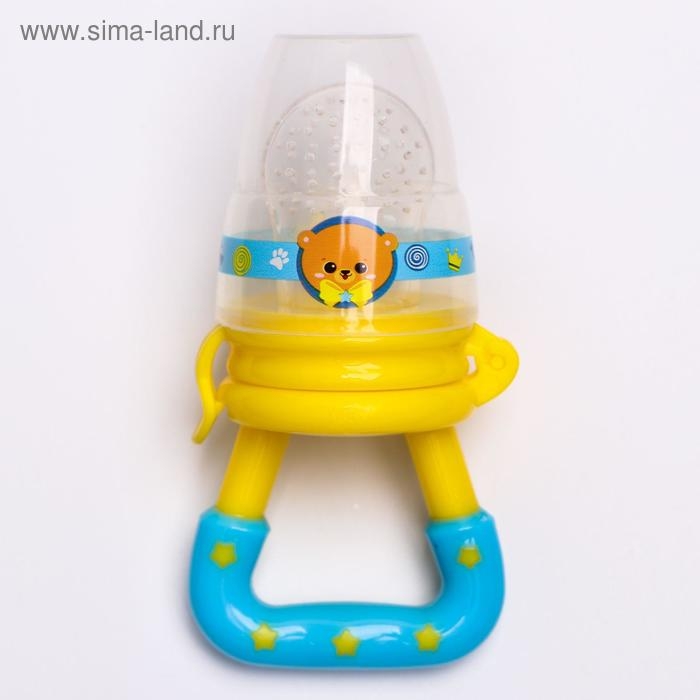 Ниблер для прикорма с силиконовой сеточкой «Мишка принц» Ниблер для прикорма с силиконовой сеточкой «Мишка принц»