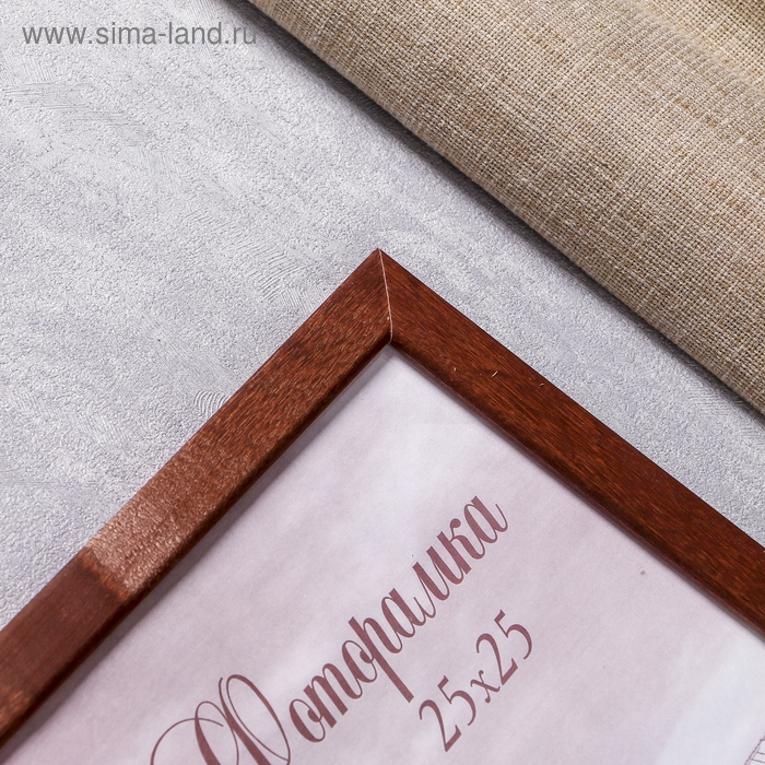 Фоторамка сосна с24 коричневая 25х25 см (пластиковый экран) Фоторамка сосна с24 коричневая 25х25 см (пластиковый экран)