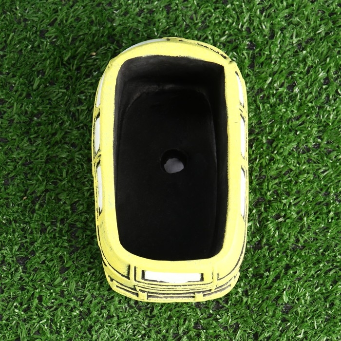 Горшок Горшок "Автобус" жёлтый, 13х7,5х6,4см