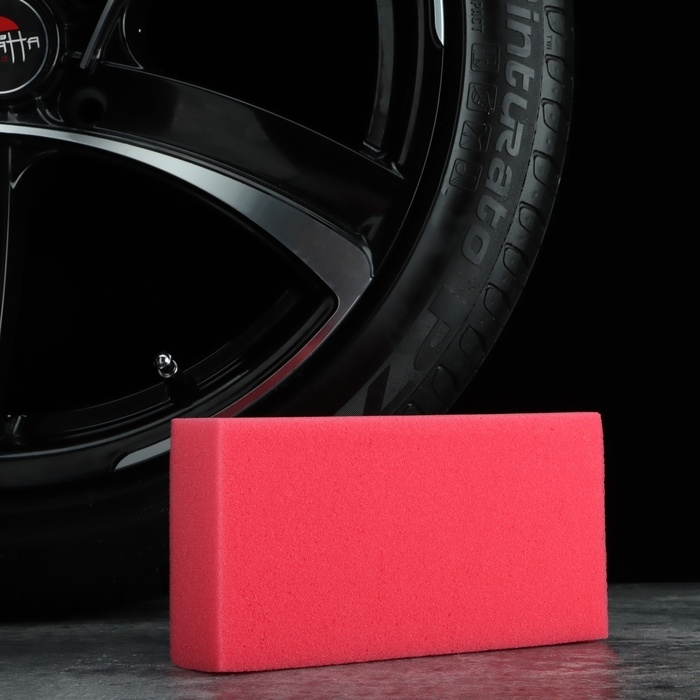 Губка для мытья автомобиля TOPAUTO, 50 х 110 х 210 мм,  Губка для мытья автомобиля TOPAUTO, 50 х 110 х 210 мм, "Кирпич"