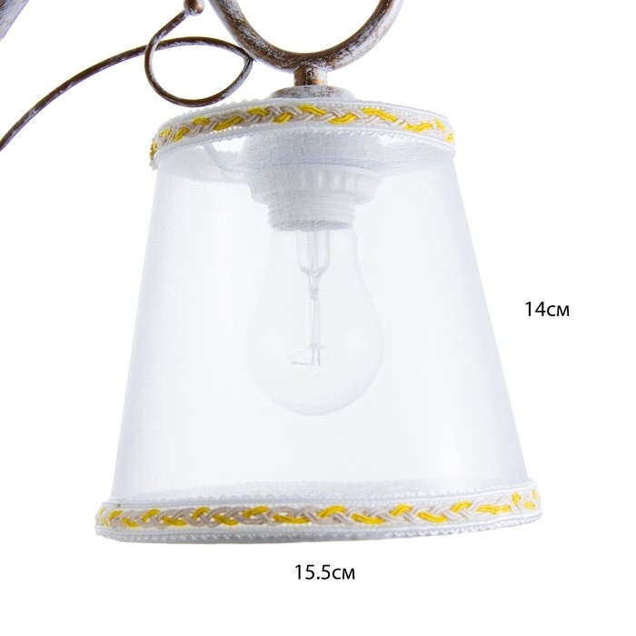 Люстра 2150/3 E27 40Вт белый с золотой патиной 47х47х35 см. Модель F761TT-700 Люстра 2150/3 E27 40Вт белый с золотой патиной 47х47х35 см. Модель F761TT-700