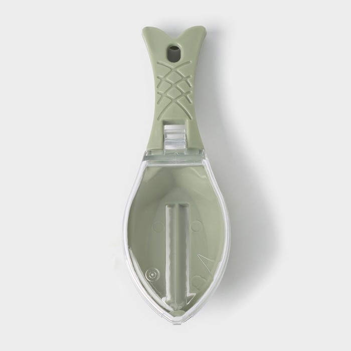 Рыбочистка Fishka, 15,5 см, цвет оливковый Рыбочистка Fishka, 15,5 см, цвет оливковый