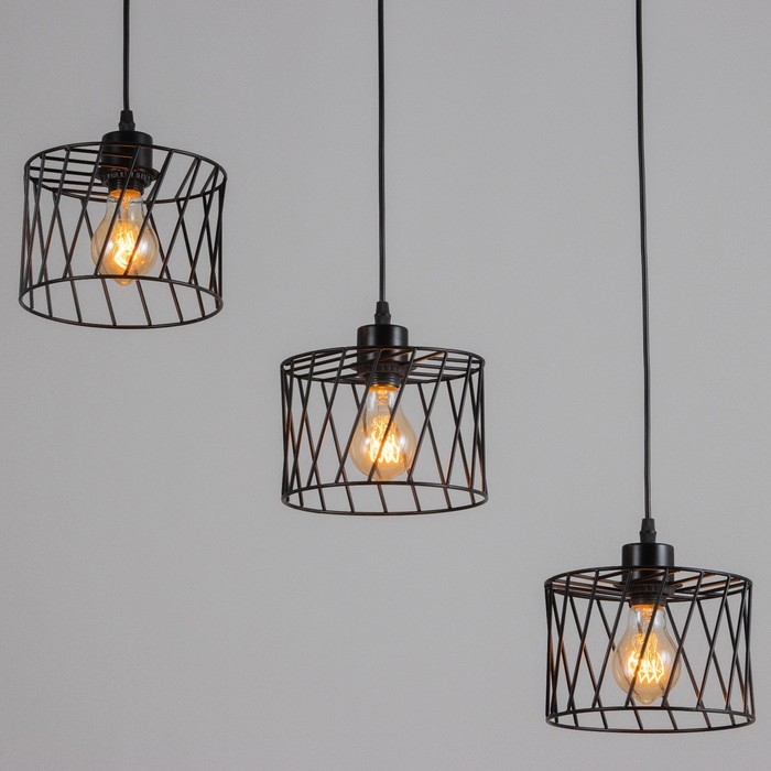 Светильник BayerLux Светильник BayerLux "Румбо"3х Е27 40Вт черный 18х50х12-112см