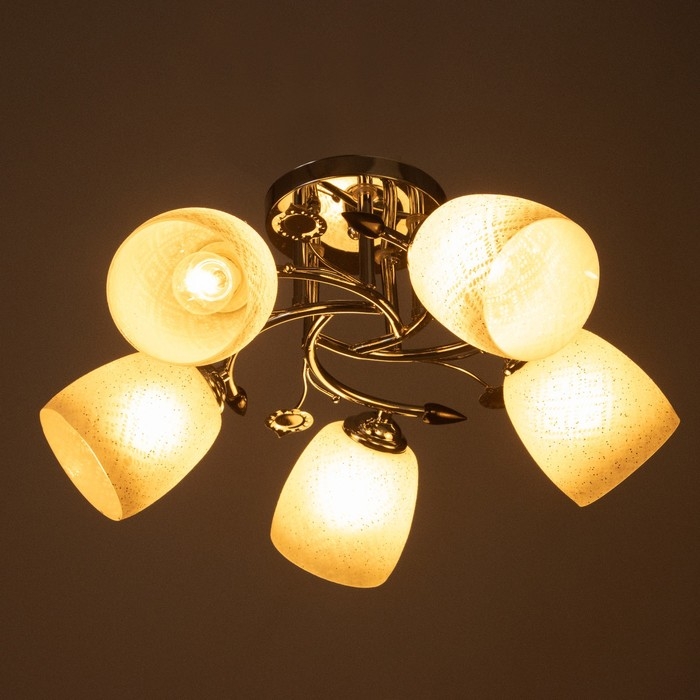 Люстра Люстра "Вега" 5х40Вт Е27 Хром МОДЕЛЬ: 2612357