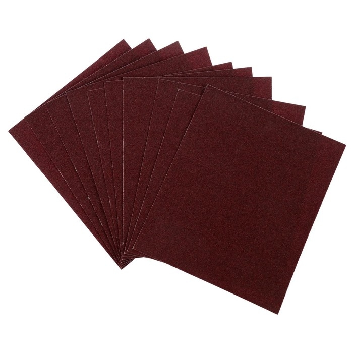 Шкурка шлифовальная в листах ТУНДРА, на тканевой основе водостойкая, 230 х 280, Р80, 10 шт. Шкурка шлифовальная в листах ТУНДРА, на тканевой основе водостойкая, 230 х 280, Р80, 10 шт.