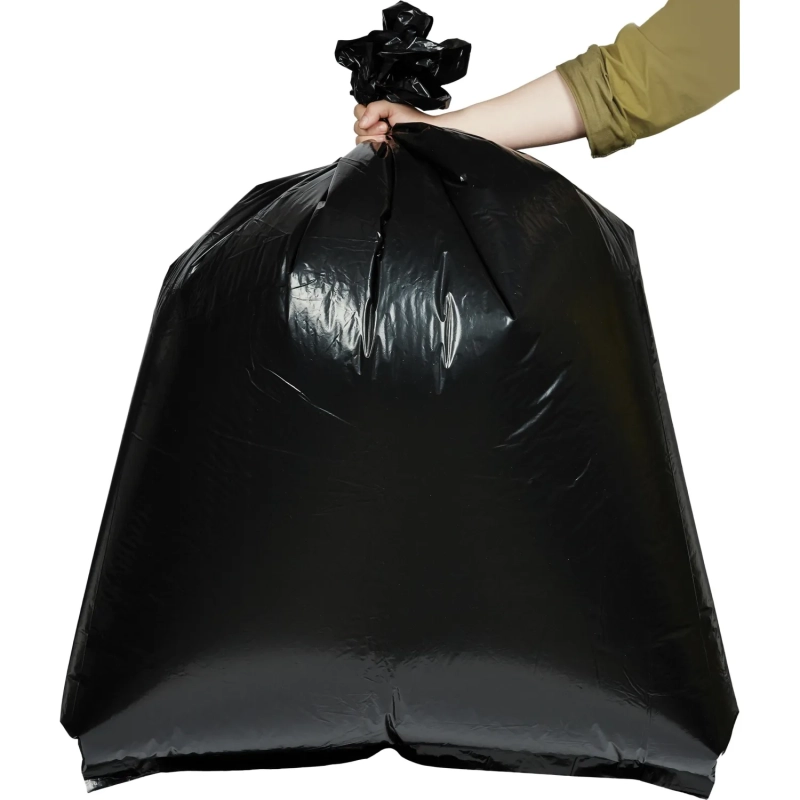 Мешки для мусора ПВД 240л 40мкм 50шт/уп черн 105х135см, Стандарт
