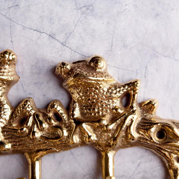 Ключница Ключница "Две жабы" латунь 17,5х8,5 см