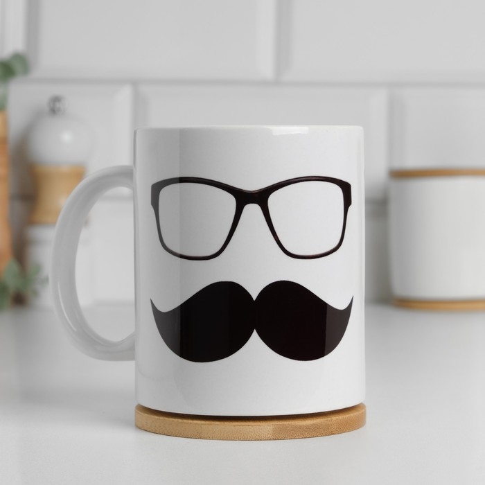 Кружка чайная керамическая Кружка чайная керамическая "Папа может всё что угодно"