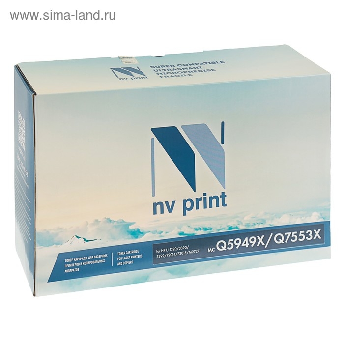 Картридж NV PRINT Q5949X/Q7553X для HP LaserJet 1320/3390/3392/P2014/P2015/M2727 (7000k) Картридж NV PRINT Q5949X/Q7553X для HP LaserJet 1320/3390/3392/P2014/P2015/M2727 (7000k)