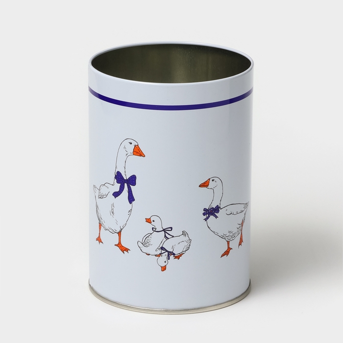 Банка для сыпучих продуктов «Гуси», 1,1 л, d=9,9 см, круглая