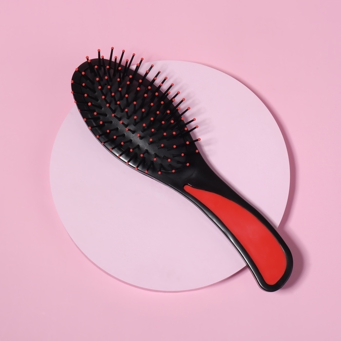 Расчёска массажная, 6 &times; 21 см, цвет МИКС