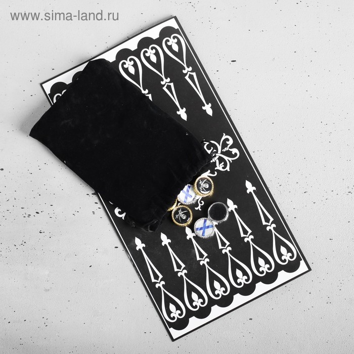 Нарды в мешочке с полем «Корабль», 13 х 20 см Нарды в мешочке с полем «Корабль», 13 х 20 см