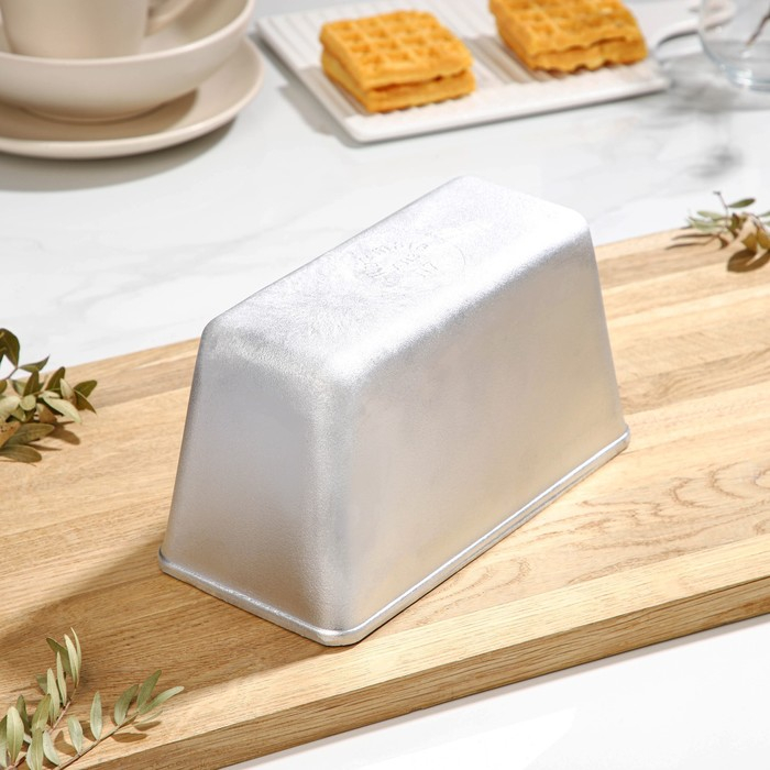 Хлебная форма, 22×11×11,5 см, 1,95 л, цвет серебряный Хлебная форма, 22×11×11,5 см, 1,95 л, цвет серебряный