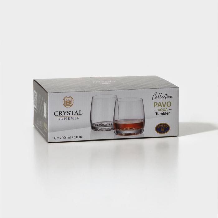 Стакан стеклянный для виски PAVO AQUA, 290 мл, 6 шт Стакан стеклянный для виски PAVO AQUA, 290 мл, 6 шт