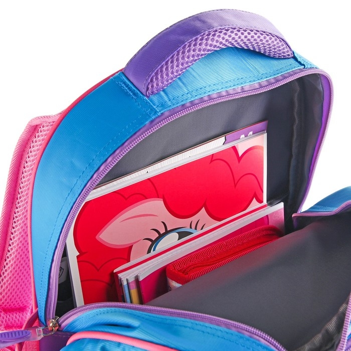 Рюкзак школьный, 39 см х 30 см х 14 см Рюкзак школьный, 39 см х 30 см х 14 см "Радуга Дэш", My little Pony