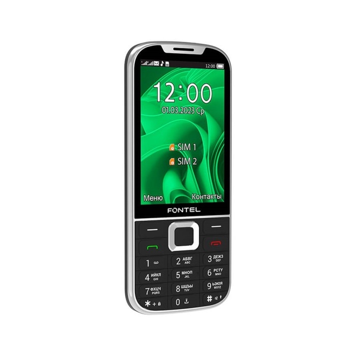 Сотовый телефон Fontel FP350, 3.5 Сотовый телефон Fontel FP350, 3.5", 2 sim, microSD, 2500 мАч, чёрный