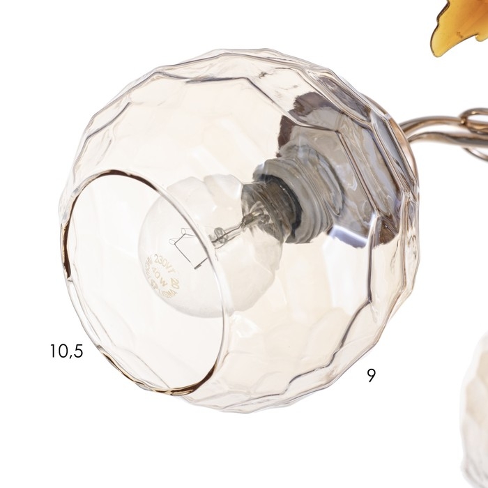 Люстра Люстра "Стела" 5х40Вт Е14 Золото 50х50х21см